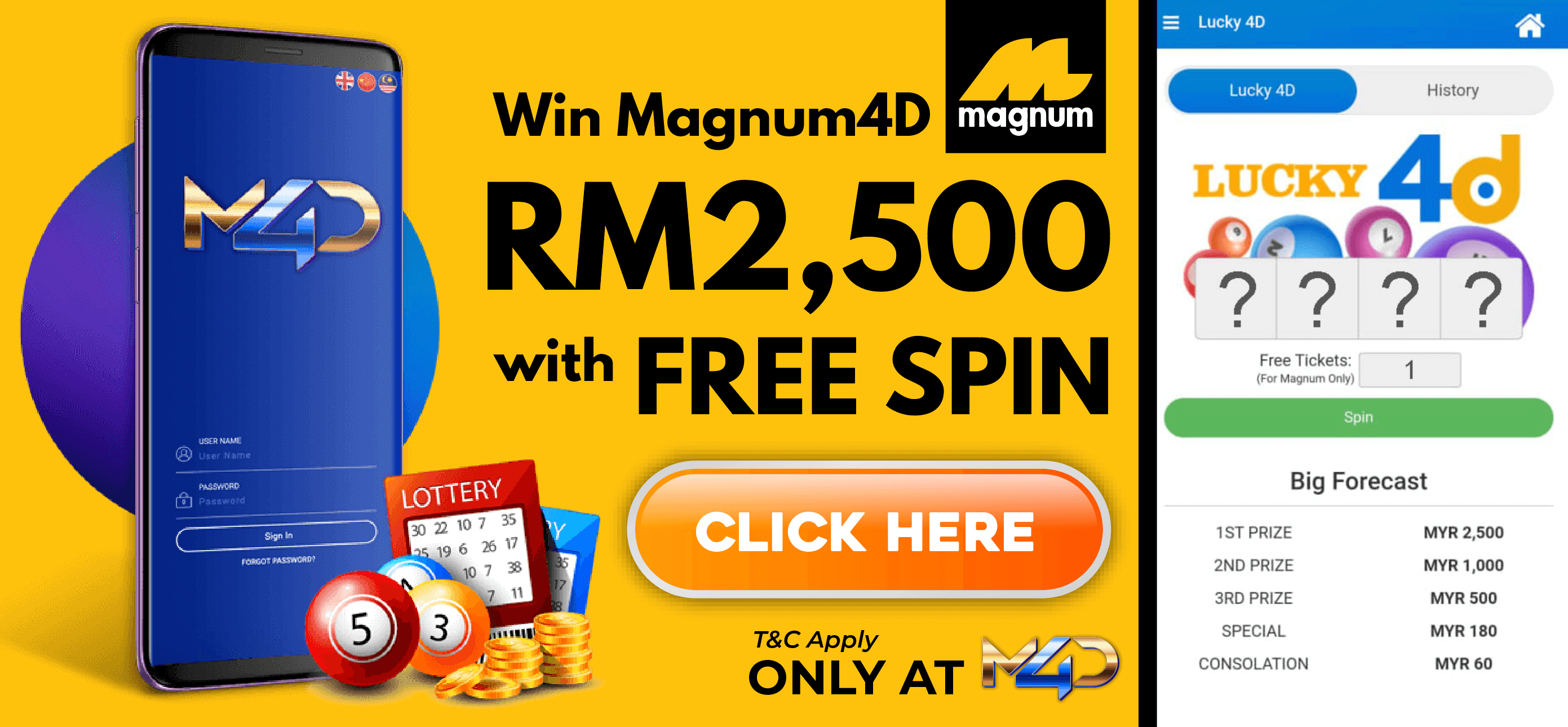 Magnum 4d free credit